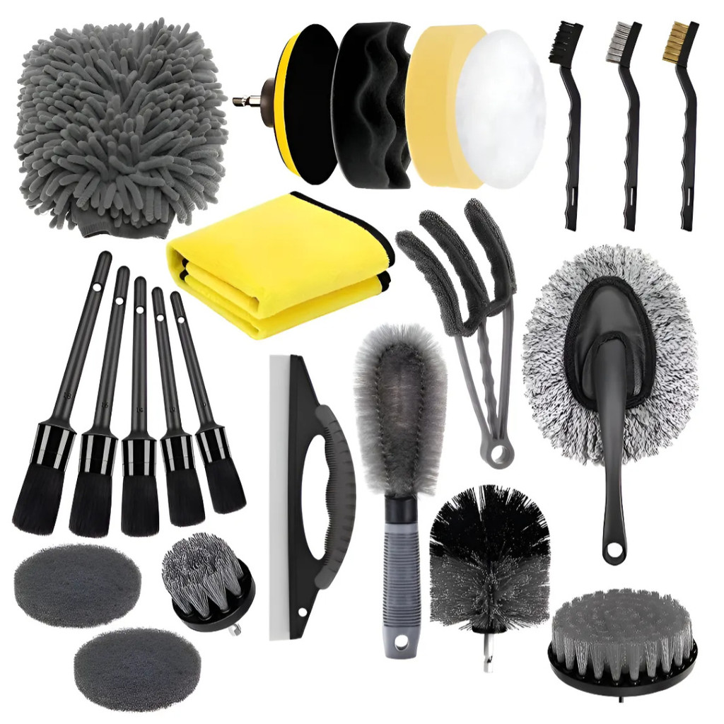Kit 23 Pcs Escovas Rotativas Limpeza Furadeira Parafusadeira em Oferta na Shopee