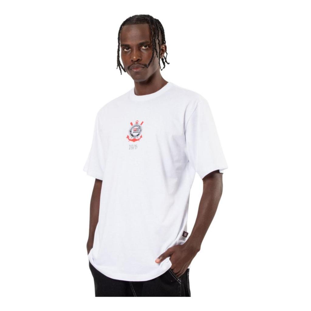 Camiseta Corinthians Masculina Timão 100% Algodão Conforto e Qualidade na  hora de Torcer Para Timão