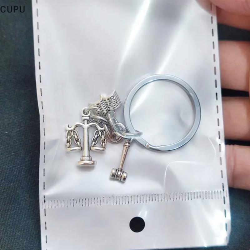 cu Balance , Juiz E Livro Chaveiro Para Advogado , Bapa Pingente Feito À Mão DIY Bolsa Acessórios br — imagem 2 de 2