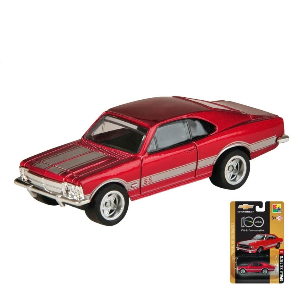 Carro Miniatura Opala 1978 SS 1/64 Vermelho- Cks Toys