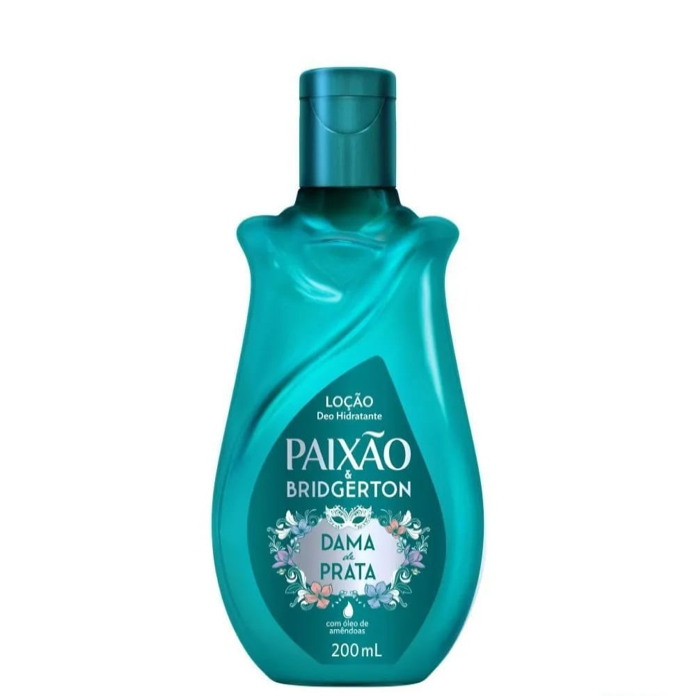 Loção Hidratante Corporal Paixão & Bridgerton Dama de Prata com Ação Desodorante 200ml em Oferta na Shopee