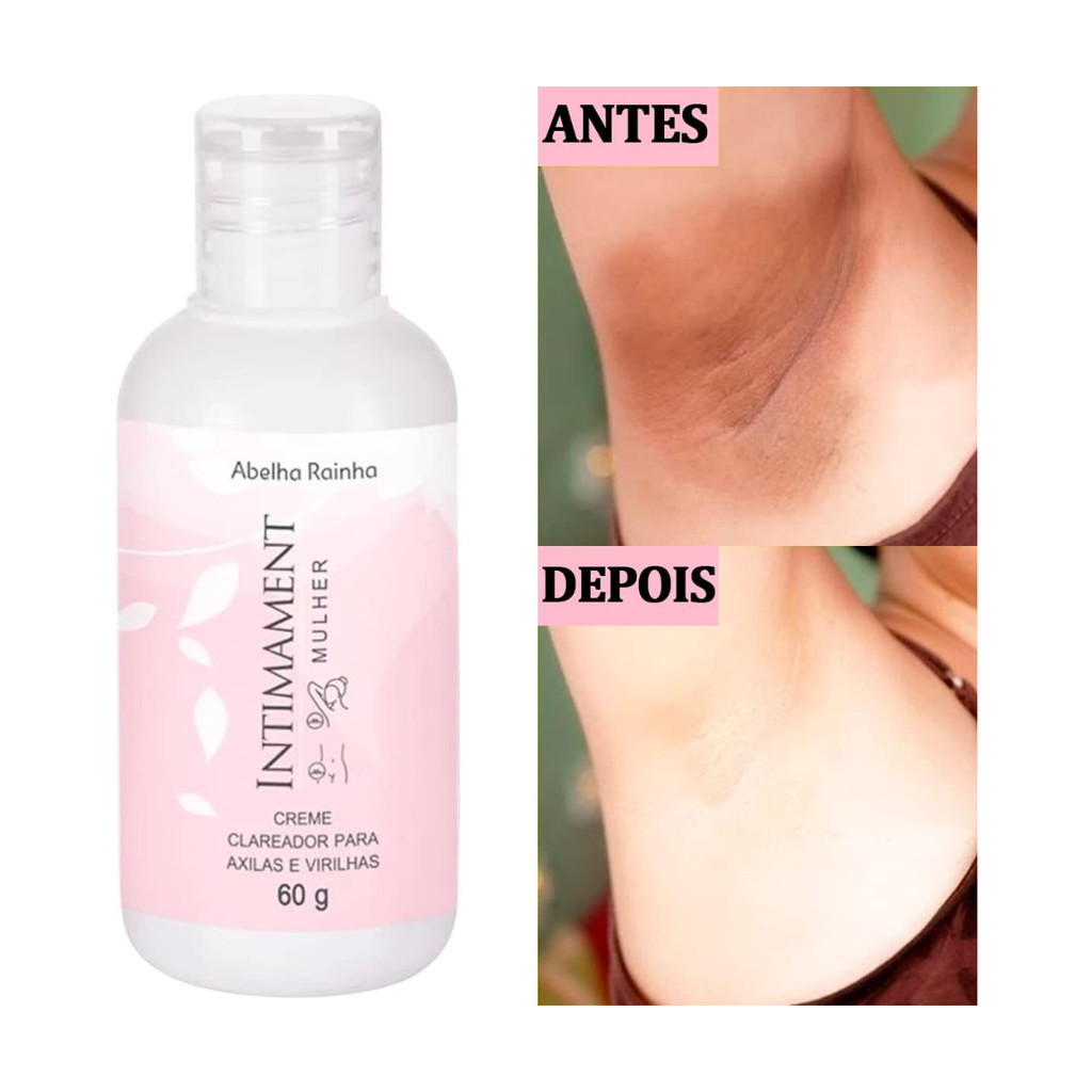 Creme Clareador Para Axilas e Virilhas Intimament Mulher Abelha Rainha 60g em Oferta na Shopee