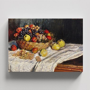 Quadro Canvas Apples and Grapes Borda Infinita 40x60cm
