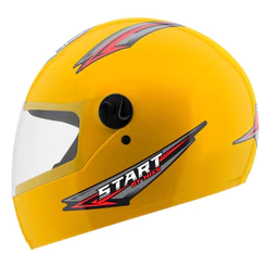 Capacete Moto Fechado Integral Masculino Feminino Mixs Start Viseira Cristal