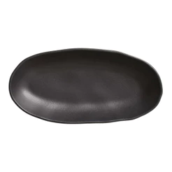 Travessa Oval Funda Orgânico Preto Matte 650ml Porto Brasil
