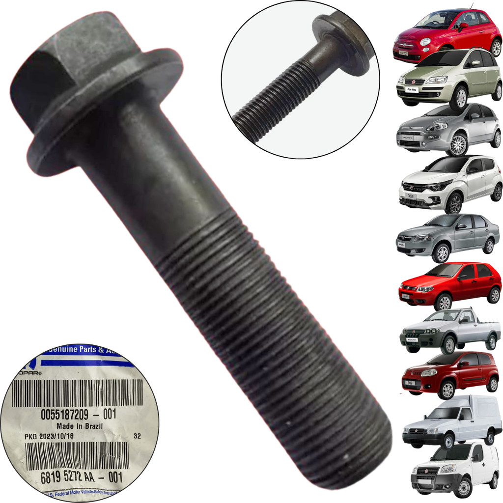 Parafuso Polia Comando Valvula Fiat Fire Evo 8v Uno Palio Strada Siena Mobi Punto Weekend 55187209 Original Garantia