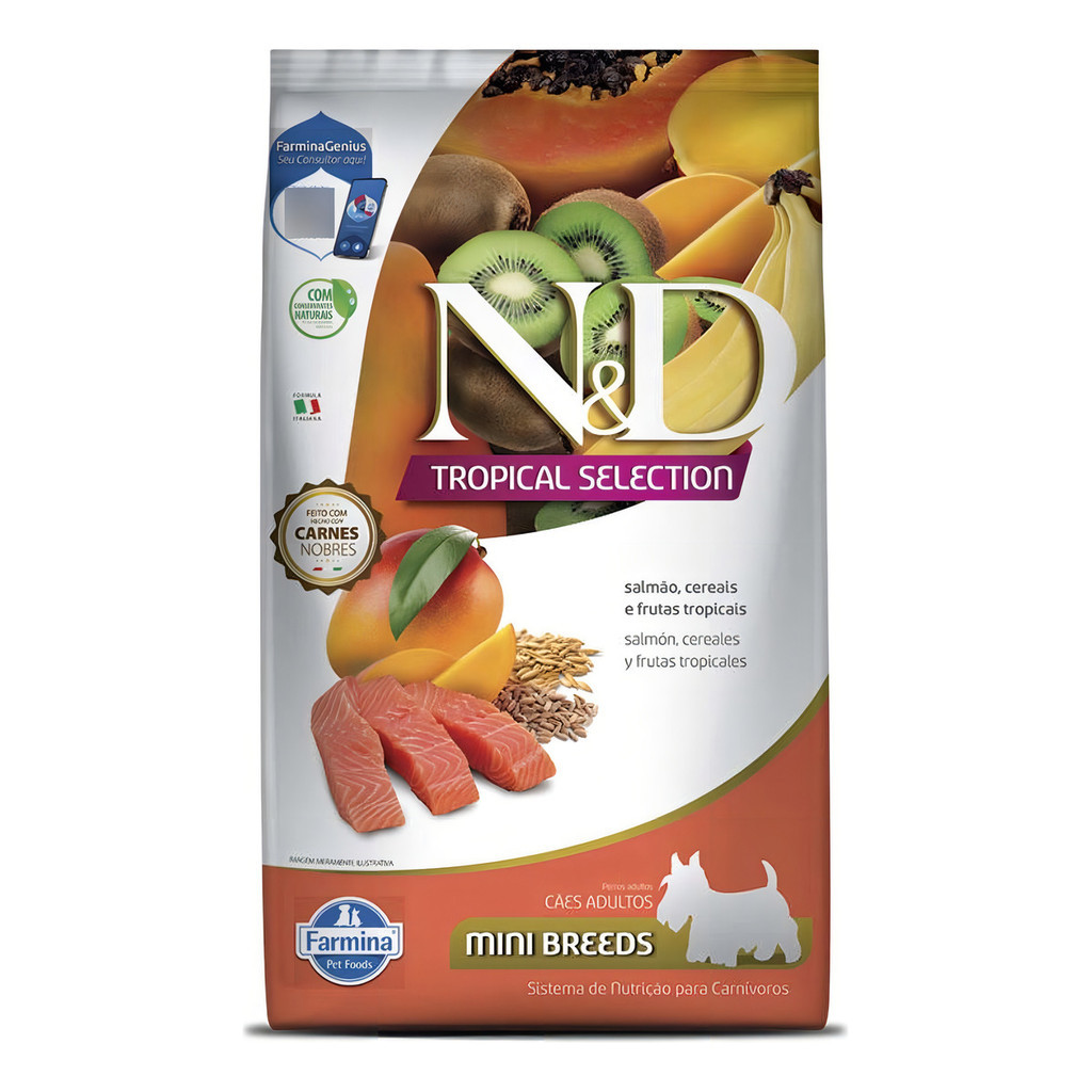 Ração ND N&d Tropical Selection Cães Ad Mini Salmão 2,5kg
