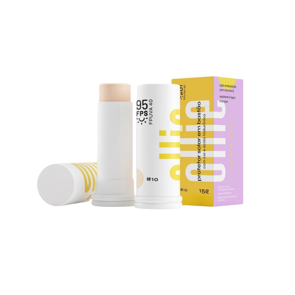 Protetor Solar Ollie FPS95 com Cor #10 Bastão 15g em Oferta na Shopee