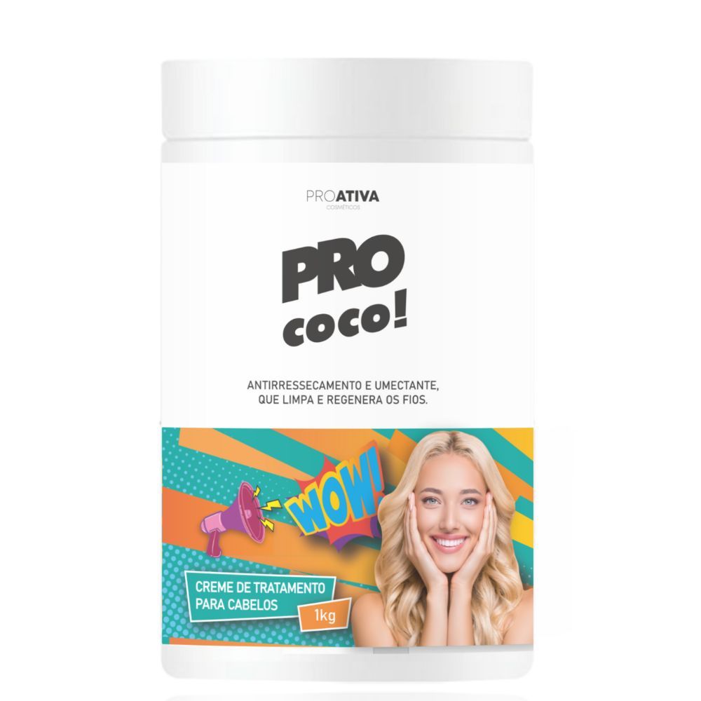 Creme de Tratamento Proativa Pro Coco 1kg em Oferta na Shopee