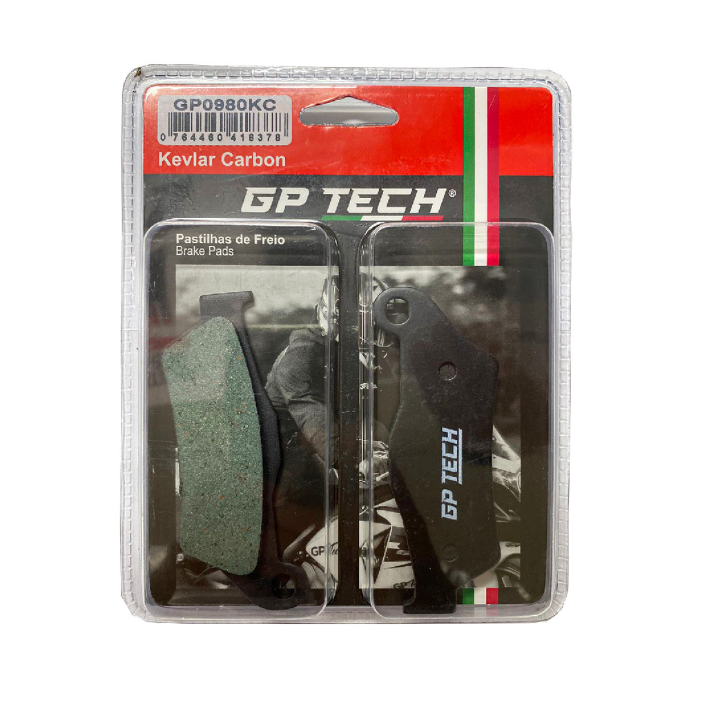 PASTILHA FREIO GP TECH 0980KC (D) YAMAHA FZ 15 FAZER 150 C/ABS 2023- / BAJAJ DOMINAR 200
