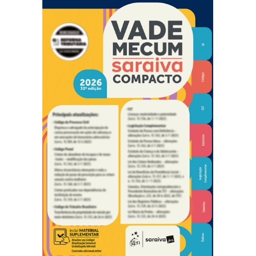 Vade Mecum Saraiva Compacto - 32 Edicao 2026 em Oferta na Shopee
