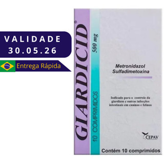 Giardicid 500mg - 10 comprimidos em Oferta na Shopee