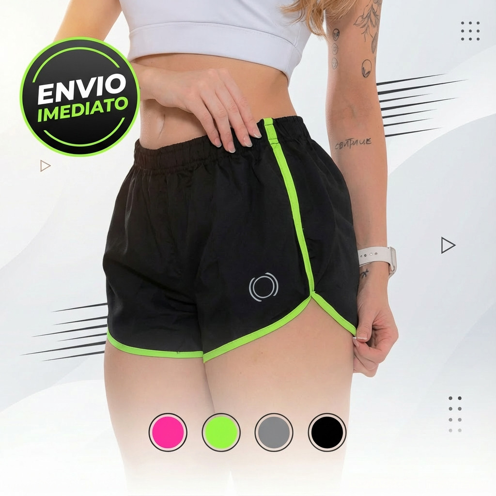 Shorts Feminino Tactel Básico P/ Treino Corrida Praia Lazer em Oferta na Shopee