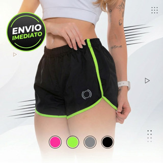 Shorts Feminino Tactel Básico P/ Treino Corrida Praia Lazer em Oferta na Shopee