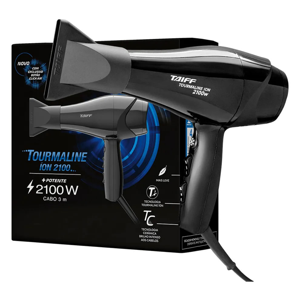 Secador Taiff Tourmaline Ion Cerâmica 220V 2100W em Oferta na Shopee