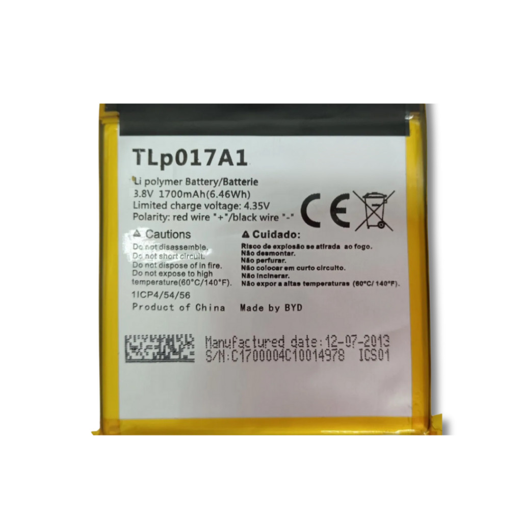 Bat Premium Modelo Tlp017a1 Para Alcatel One Touch Idol Mini 6012D Nova