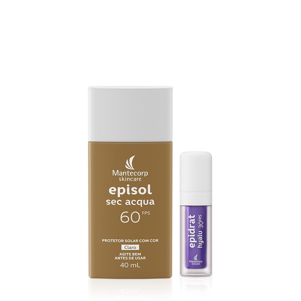 Kit Protetor Solar Episol Sec Acqua Claro & Lip Oil Berry