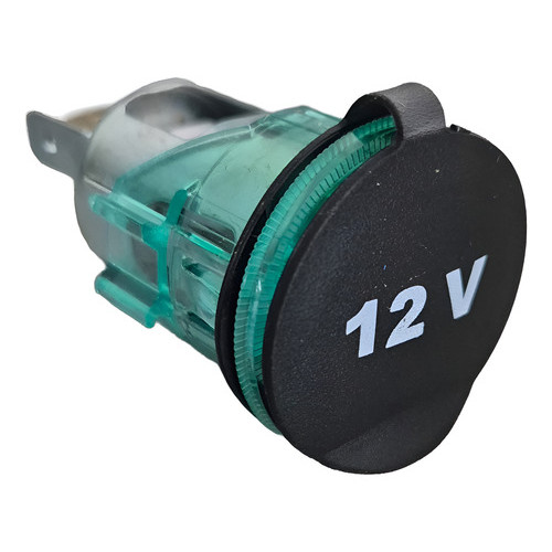 Tomada 12v Universal / Verde Sem Iluminação