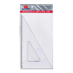 Esquadro poliestireno 26cm x 60 graus 541 Acrimet