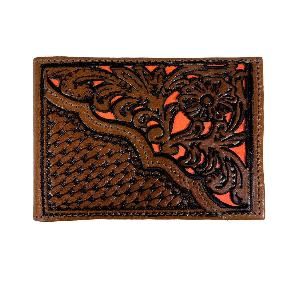 Carteira Bordada De Couro Balaio Masculina Classic