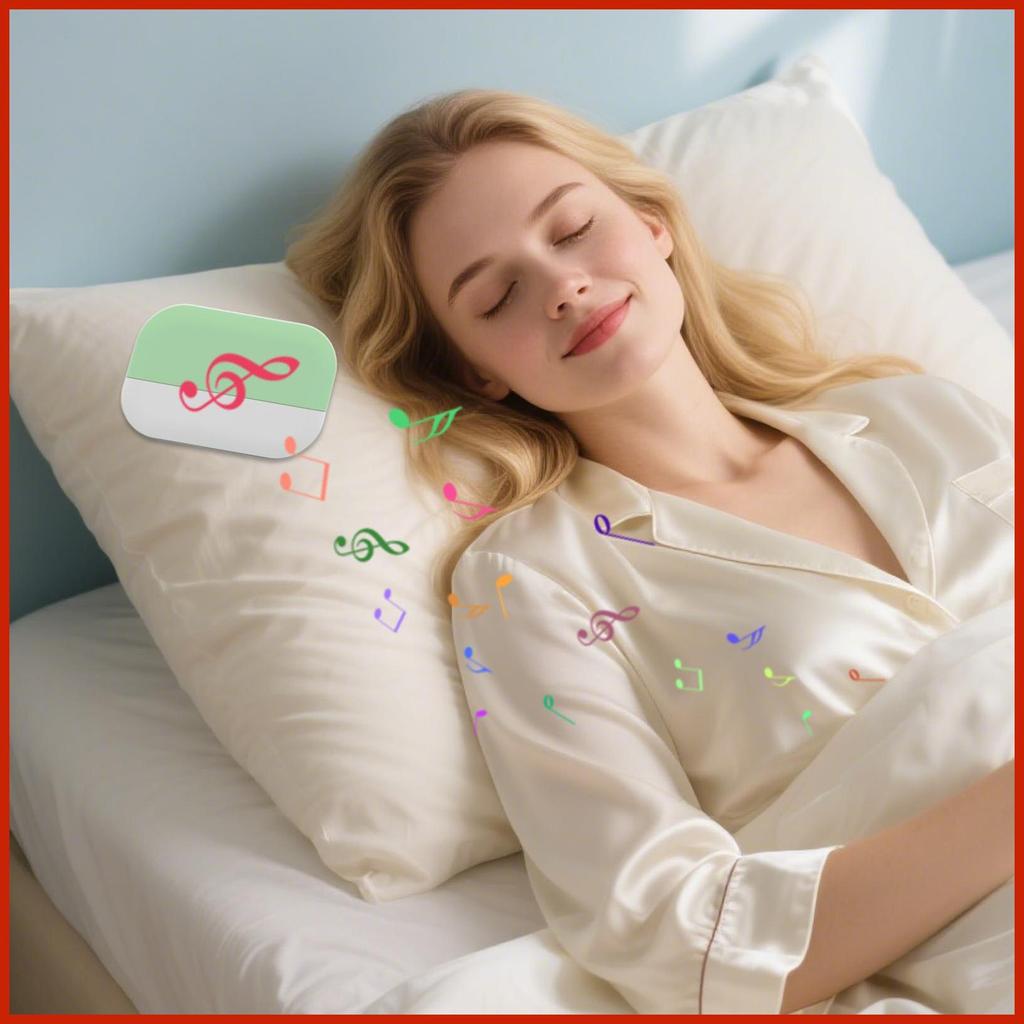 Imagem Sob Travesseiro Alto-Falante Sem Fio Fones De Ouvido Condução Óssea Privada Portátil Para Cama Quarto Meditação habke1br