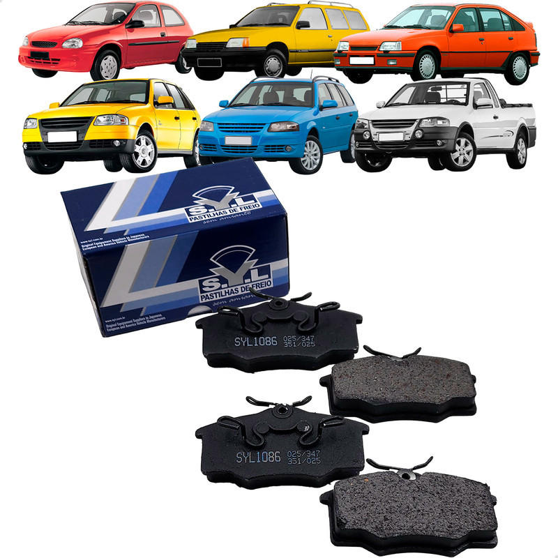 Pastilha De Freio Gm Corsa Ipanema Vw Gol G2 G3 G4 Parati Saveiro 1995-2012