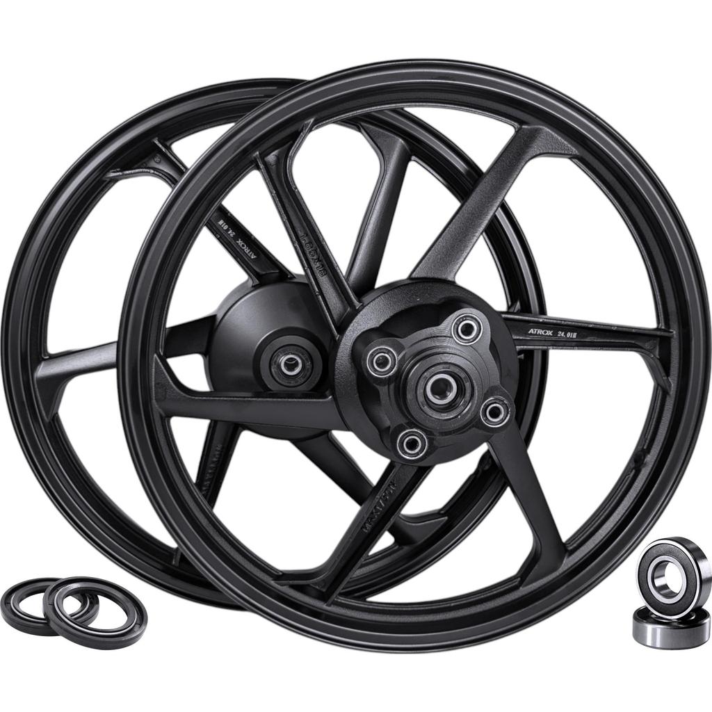 Rodas Liga Leve CG 125 Titan/Fan 2000 Até 2008 Freio A Tambor Modelo 6 Pontas (PAR)