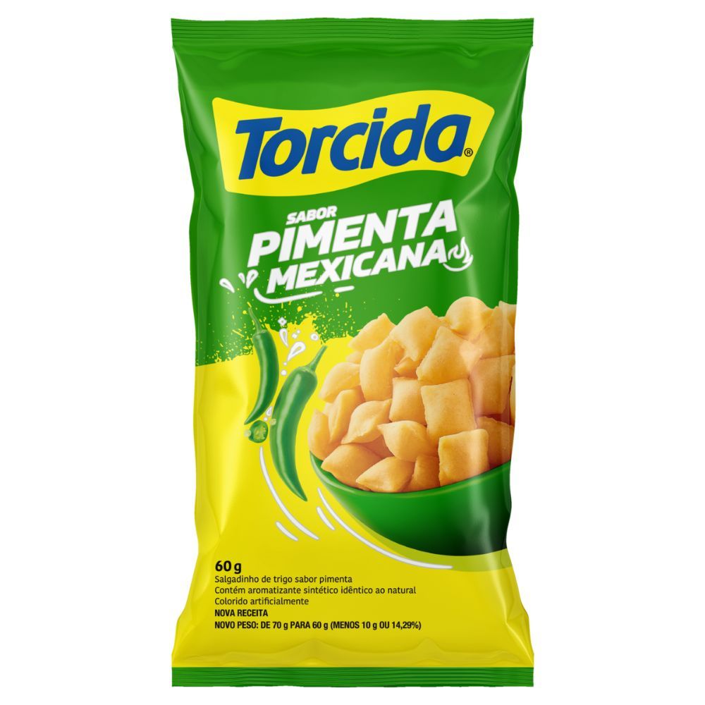 Salgadinho de Trigo Pimenta Mexicana Torcida 60g em Oferta na Shopee