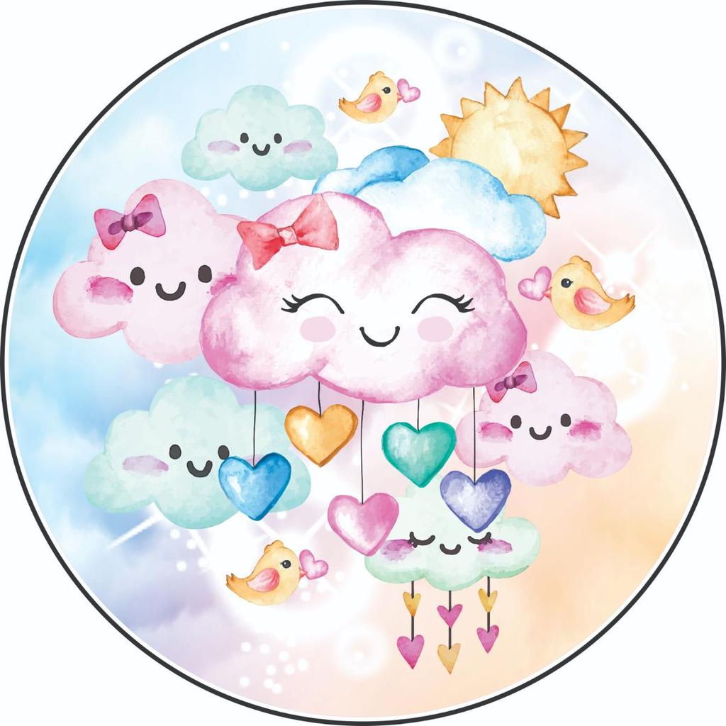 Capa Mini Painel 50x50 Personalizada  Festa na Mesa e Decoração CHUVA DE BENÇÃOS 1 em Oferta na Shopee