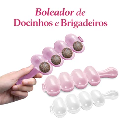 Boleador de Brigadeiro Docinhos Beijinho Enrolador Modelador Fácil e Prático Confeitaria Cor Sortida
