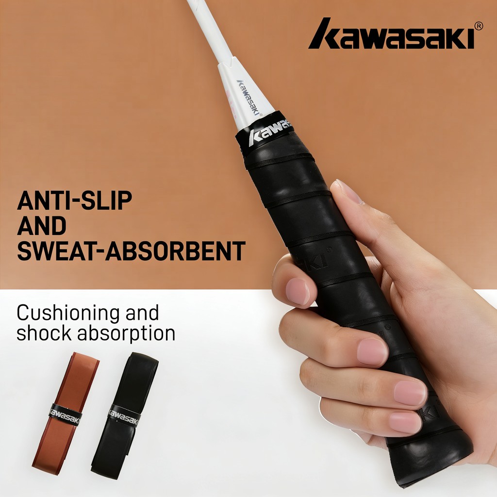 Kawasaki 1 Peça Overgrip Extra Grosso Pickleball Paddle Grip Aperto De Mão Badminton Tênis B15 & B16 Cola Durável Faixa