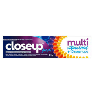 Creme Dental Closeup Multi Vitaminas +12 Benefícios Fresh 85g em Oferta na Shopee