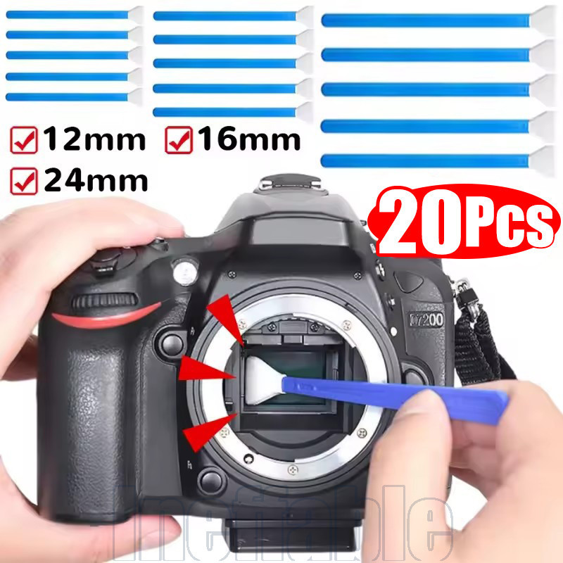 Kit De Cotonete De Limpeza De Sensor De Câmera 20/10/5 Unidades-Ferramenta Teclado Reutilizável Multiuso-Botão De Algodã