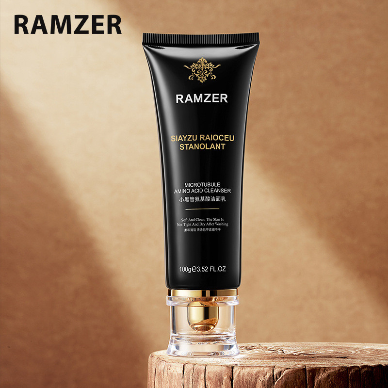 Barato pequeno tubo preto limpador de aminoácidos 100g limpador Facial refrescante limpeza hidratante hidratante control