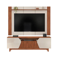 Rack com Painel Helo para TVs até 75 Polegadas MDF MDP 4 Portas DJ Móveis