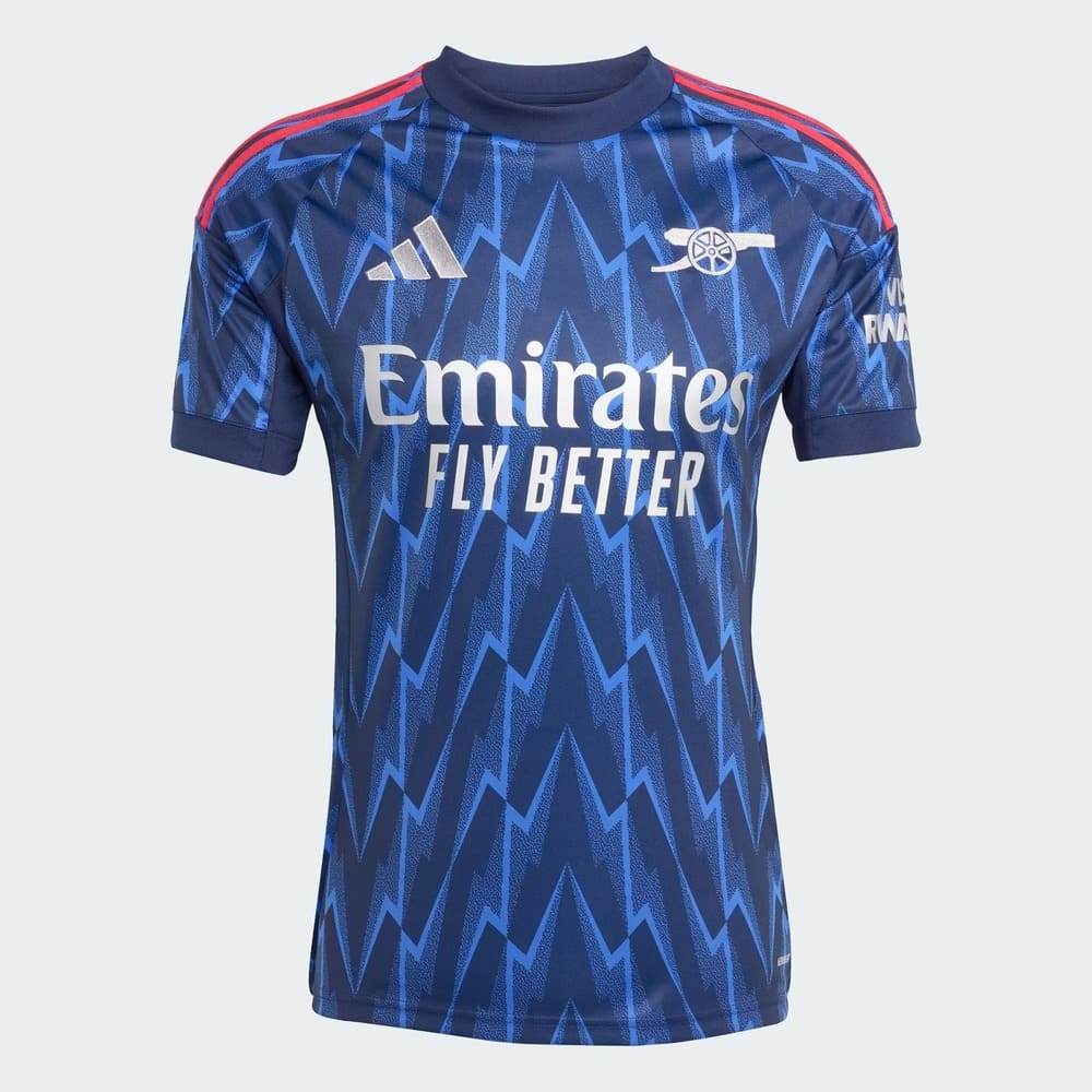 Camisa Arsenal II Adidas 25/26 Azul Oficial + NF