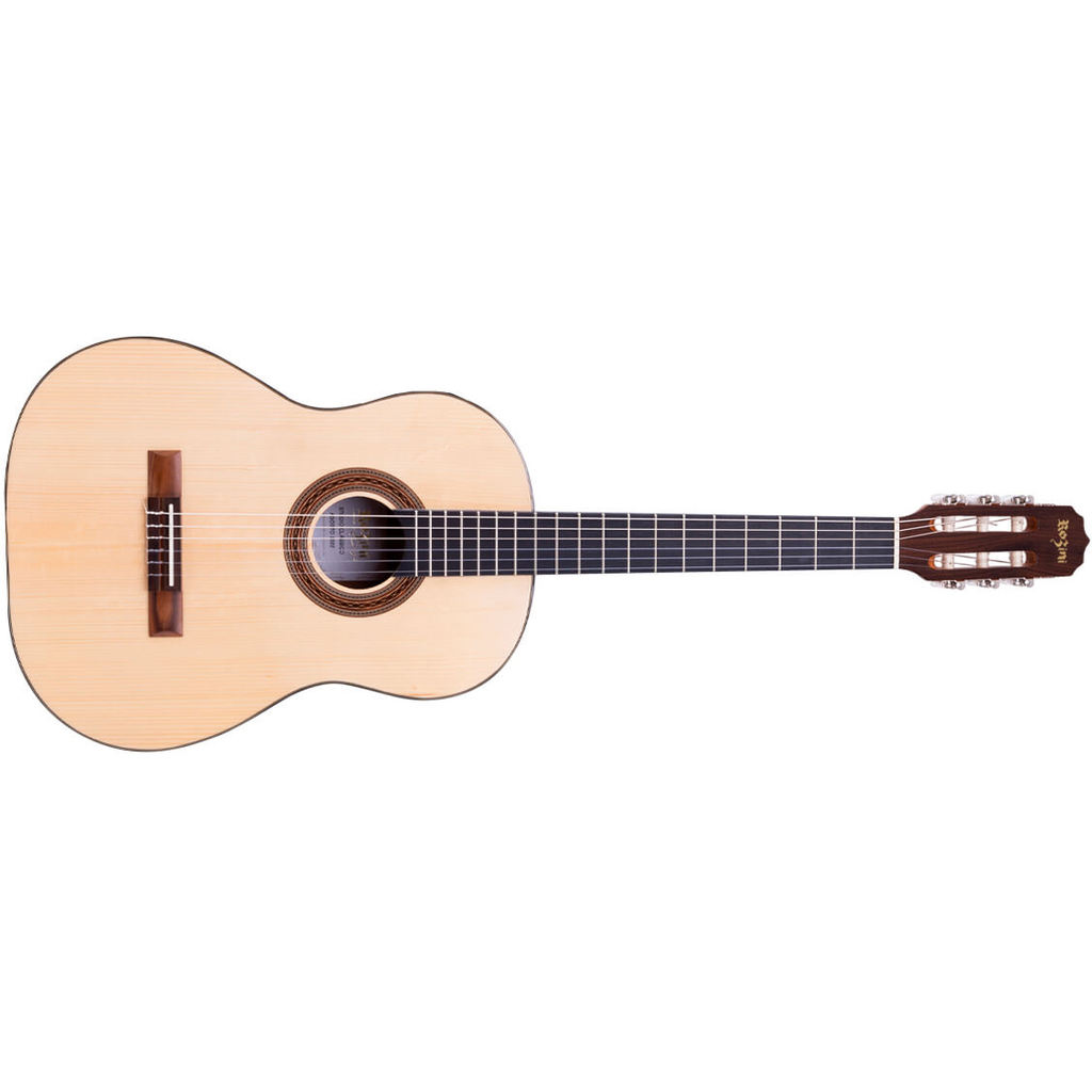 Violão Rozini Clássico Studio Verniz Brilhante Cordas Nylon Corpo em Louro Preto Tampo em Spruce