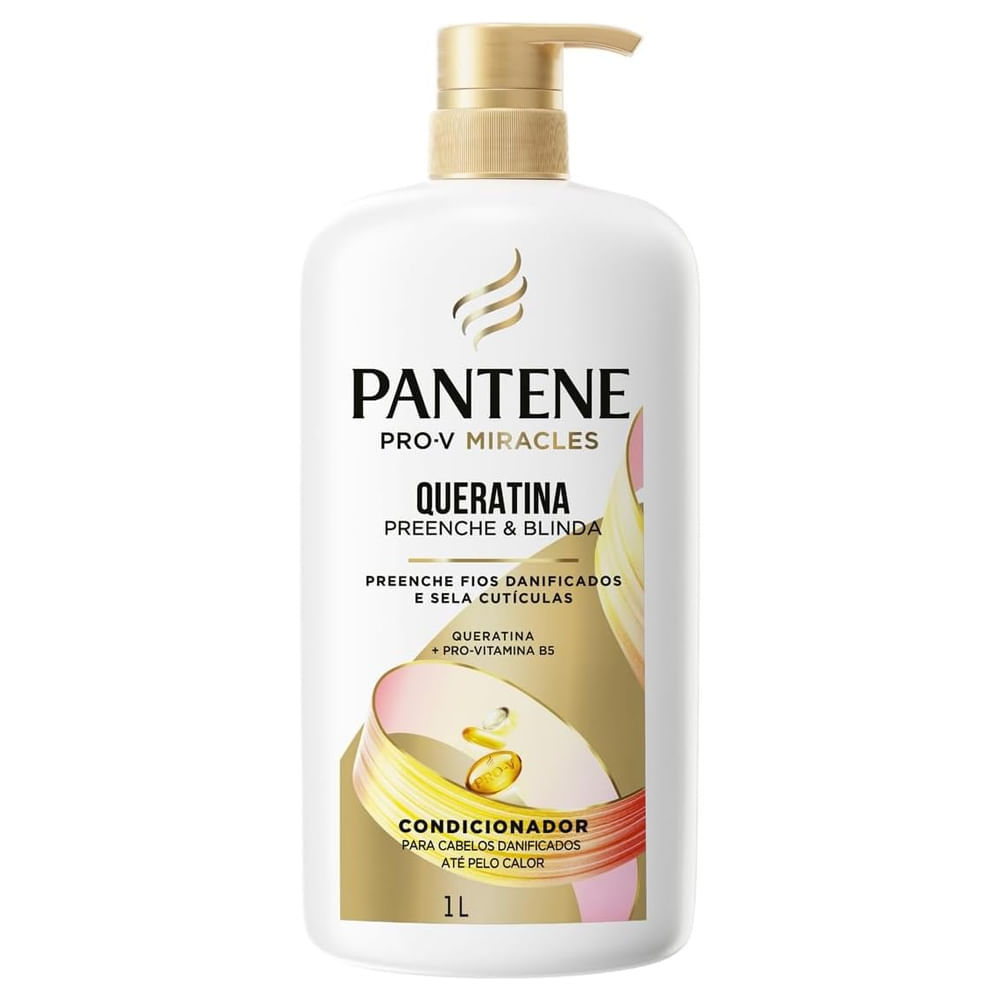 Condicionador Pantene Pro-V Miracles Queratina 1 Litro em Oferta na Shopee