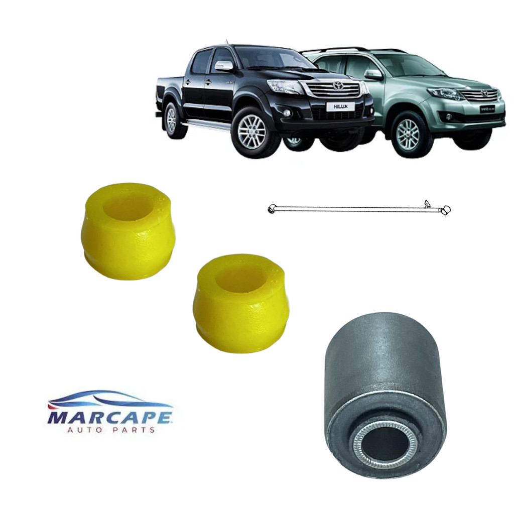 KIT 03 BUCHA BRAÇO TRASEIRO TOYOTA HILUX 05/15, SW4 05/15 MARCAPE