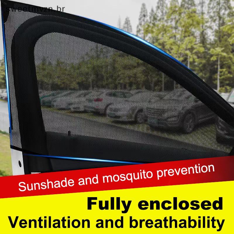 sweetmvzn Pára-Sol De Carro Anti-mosquito Tela De Malha Para Janela Privacidade Blo 2 Peças BR