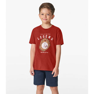 Camiseta Masculina em Meia Malha Trick Nick Laranja em Oferta na Shopee