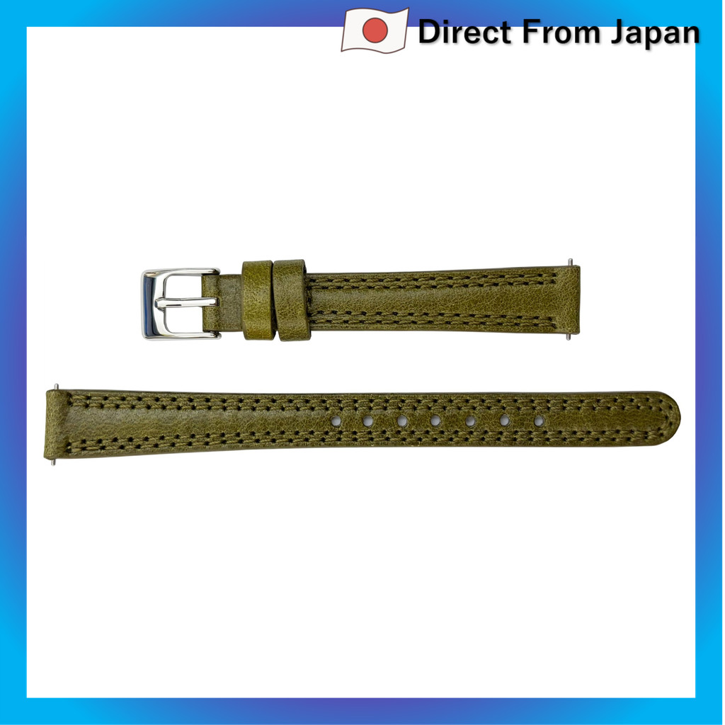 Pulseira para relógio Seiko RS11C, 15 mm, couro bovino liso, Smart Change, feminina, preta, bege, verde, autêntica (verd