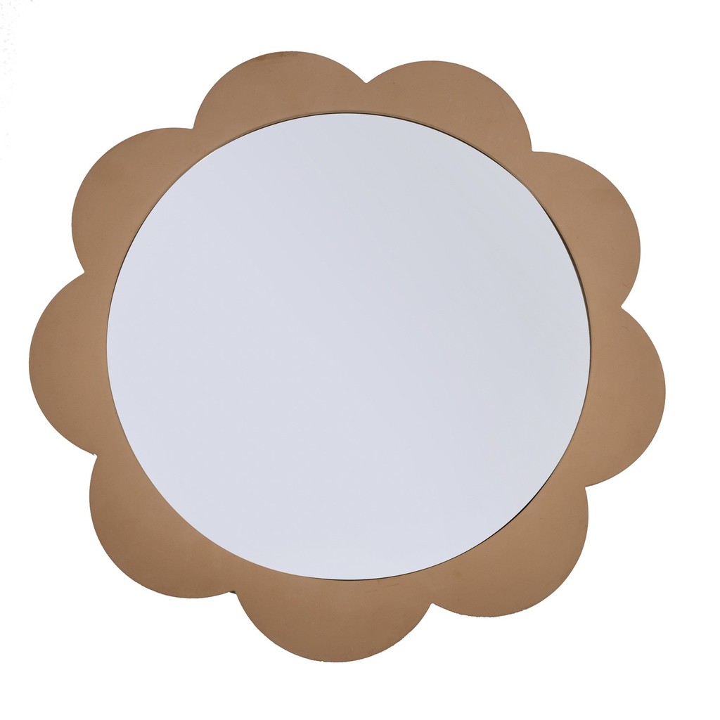 moldura com espelho decorativa de parede flor em mdf - Oikos em Oferta na Shopee