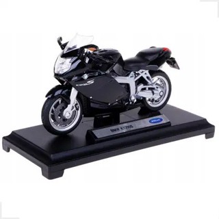 Miniatura Moto BMW K1200S Preta Escala 1:18 Welly em Oferta na Shopee