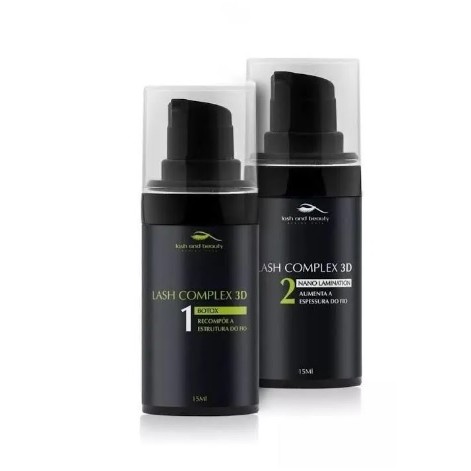 Kit  Lash And Beauty Lash Complex 3D Passo 1 e Passo 2  15ml