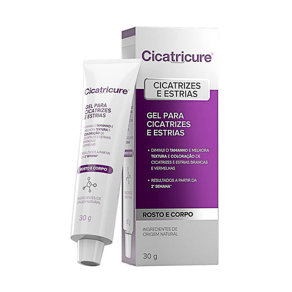 Cicatricure Gel para Cicatrizes e Estrias 30g em Oferta na Shopee