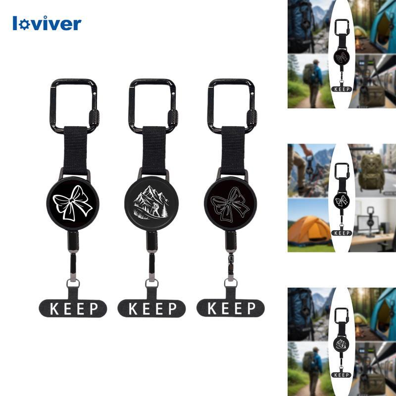 [Lzdzlx2] Chaveiro De Corda De Fio Retrátil Fornece Para Uso Diário , Piquenique , Acampamento