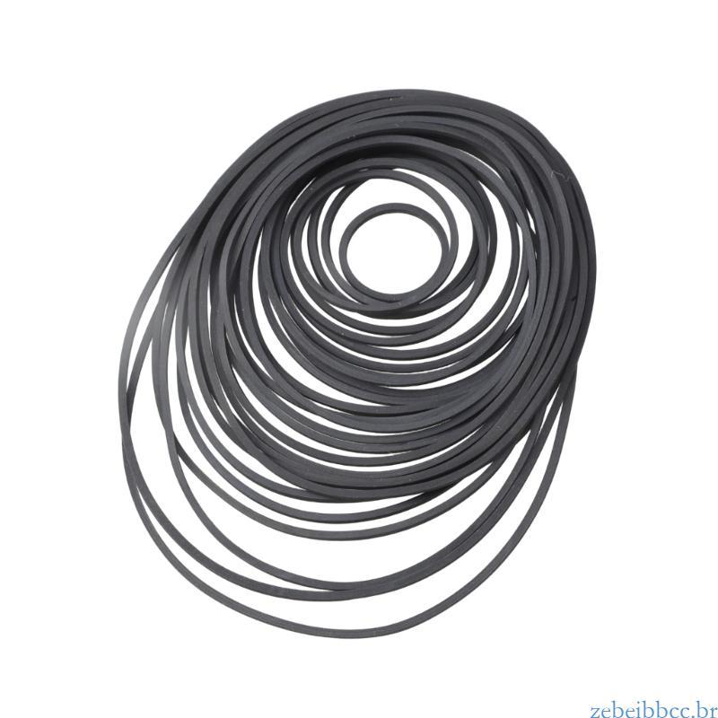 zebeibbcbr 30 Peças Cinto Borracha Quadrado Para Reparos Deck 1 2 Mm Largura 30-135
