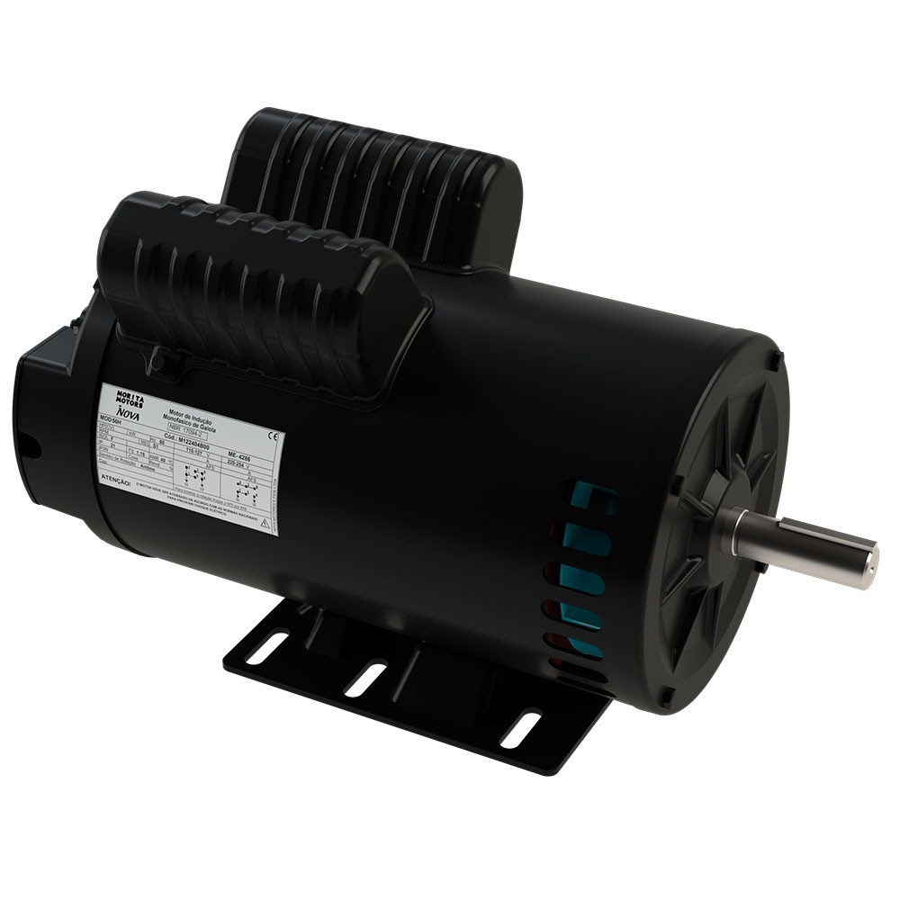 Motor elétrico 2 hp aberto 4 polos para betoneira monofásico - Nova (110/220 (Monof&aacute;sico)) em Oferta na Shopee