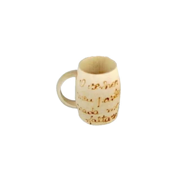 Copinho de Bambú Com Alça 6x4cm